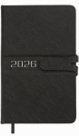 Щоденник датований 2026 Buromax Belle зі штучної шкіри А6 336 сторінок чорний