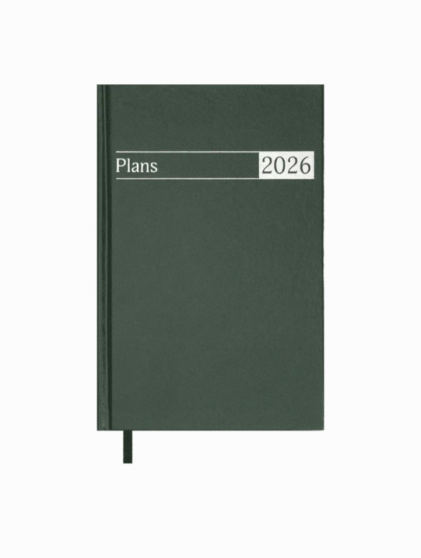 Щоденник датований Buromax Urban A5 з бумвінілу 320 сторінок зелений - фото 1