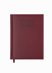 Щоденник датований 2026 GENTLE A5 темно-червоний штучна шкіра