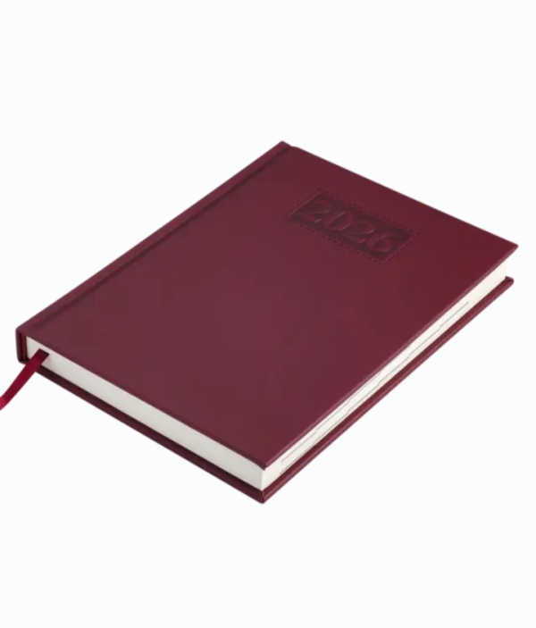 Щоденник датований 2026 GENTLE A5 темно-червоний штучна шкіра - фото 3