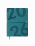 Щоденник датований 2026 A5 гнучка обкладинка бірюзовий Buromax Best