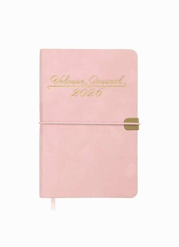 Щоденник датований 2026 A6 Buromax VELOUR рожевий - фото 3
