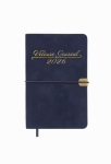 Щоденник датований 2026 A6 Buromax VELOUR синій