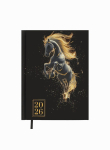Щоденник датований 2026 Buromax Horse А5 336 Чорний