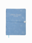 Щоденник датований 2026 A5 Buromax VELOUR BM.2134 блакитний