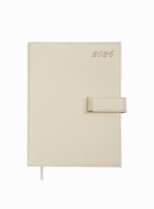 Щоденник датований A5 2026 Buromax Nude бежевий BM.21140-28 бежевий - фото 1