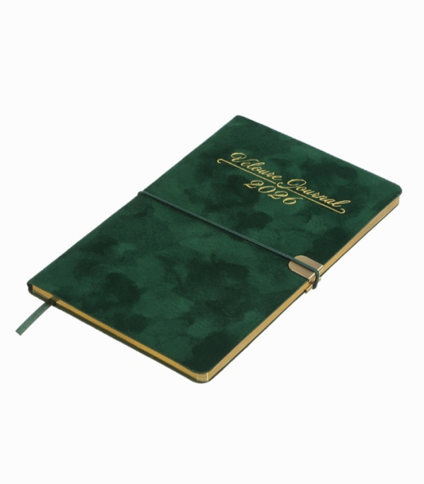 Щотижневик датований A5 2026 Buromax Velour зелений - фото 3