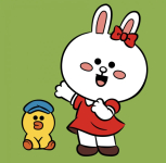 Картина за номерами SANTI Лайн Френдс Коні та Саллі 25*25см полотно кольорове