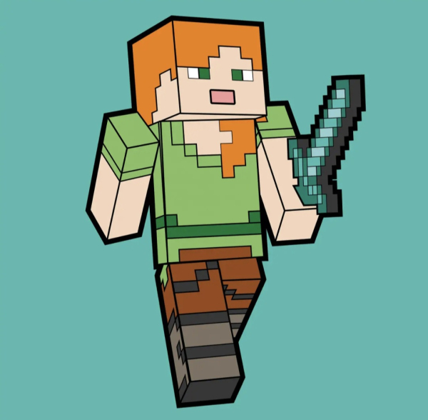 Картина за номерами SANTI "Майнкрафт Алекс" 25х25 см, полотно корольове - фото 1