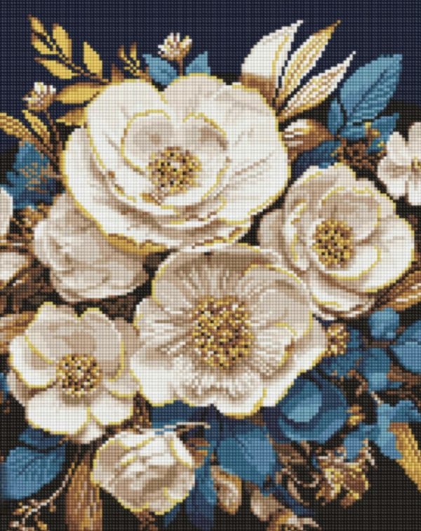 Алмазна мозаїка "Біла симфонія" 40х50 см - фото 1