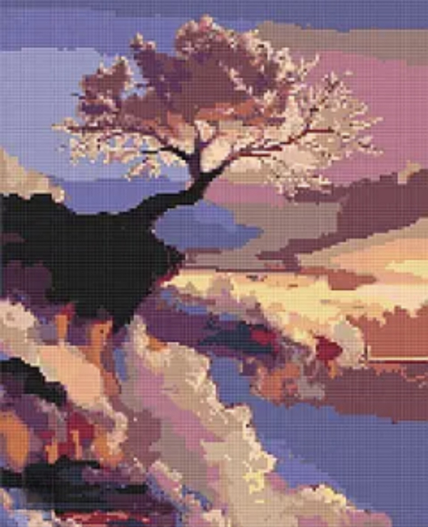 Алмазна мозаїка "Чарівне дерево" 40х50 см - фото 1