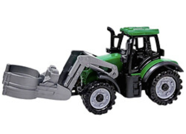 Машинка Спецтехніка. Трактор 10 см (З КЛІЩАМИ) - фото 1