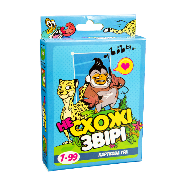 Настільна гра Strateg Несхожі звірі українською мовою (30223) - фото 1