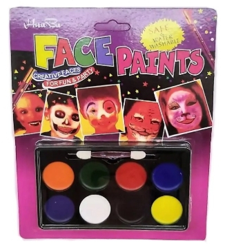 Фарба аква грим в палітрі 8 кольорів - фото 1