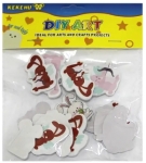 Кольорові наклейки «Зайчики», 12 шт