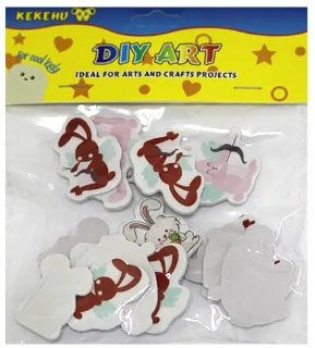 Кольорові наклейки «Зайчики», 12 шт - фото 1