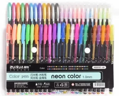 Набір гелевих ручок «Neon Color», 48 кольорів - фото 1