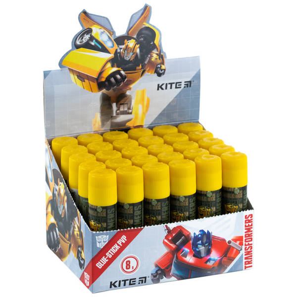 Клей-олівець з індикатором PVP Kite Transformers TF23-130, 8 г - фото 1