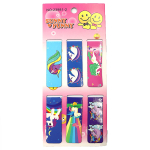 23981-5 (24) Закладка-магніт "Фламінго" 6шт., 2 * 12см, mix, 1шт / етик.