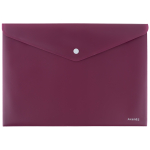 Папка на кнопці, А4, Earth colors бордо (1412-07-A)