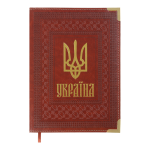 Щоденник датов. 2025 STATUT, A5, коричневий, штуч. шкіра/поролон (BM.2176-18)