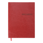 Щоденник датов. 2025 IDEAL, A5, червоний, штуч. шкіра (BM.2175-05)