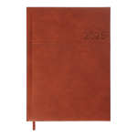 Щоденник датов. 2025 ORION, A5, св.коричневий, штуч. шкіра/поролон (BM.2150-18)