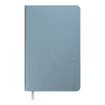 Щоденник датов. 2025 STEEL, A6, блакитний, штуч. шкіра (BM.2517-14)