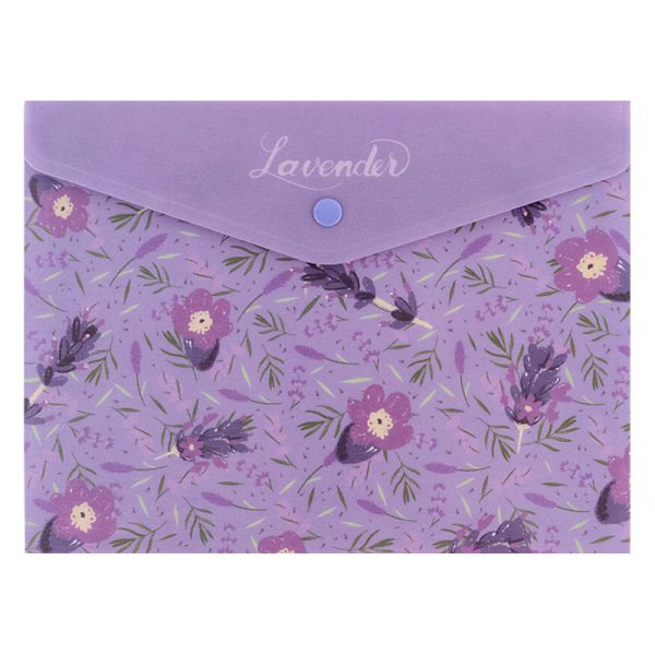 Папка на кнопці А5 Lavender - фото 1