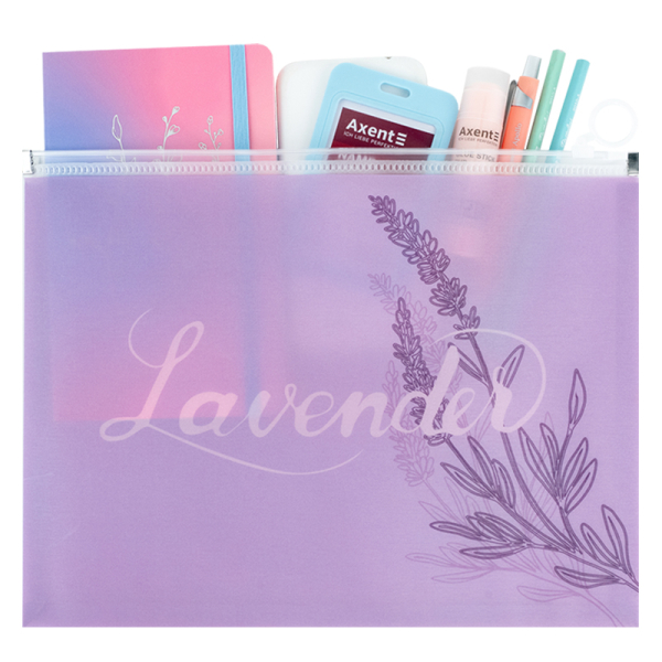 Папка на блискавці А4 Lavender - фото 3