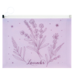 Папка на блискавці zip-lock А5+ Lavender-2 (1498-37-A)