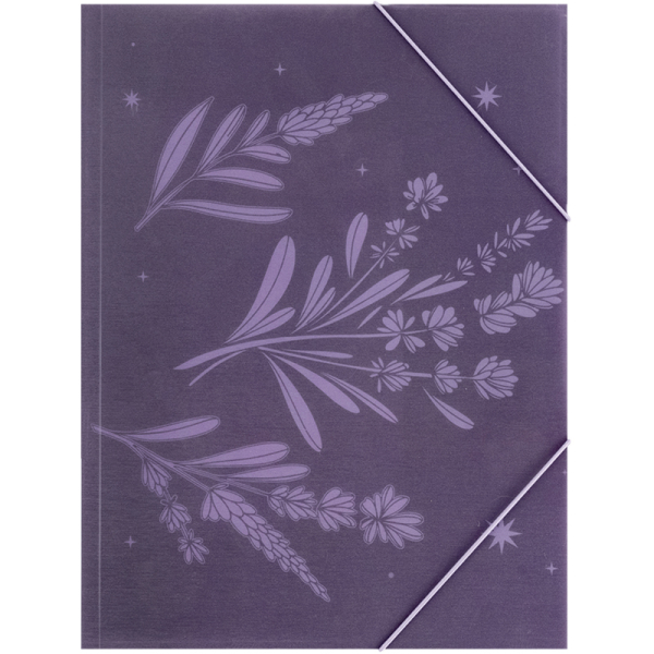 Папка на резинках А4+ Lavender-1 (1509-36-A) - фото 1