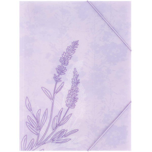 Папка на резинках А4+ Lavender-2 (1509-37-A) - фото 1