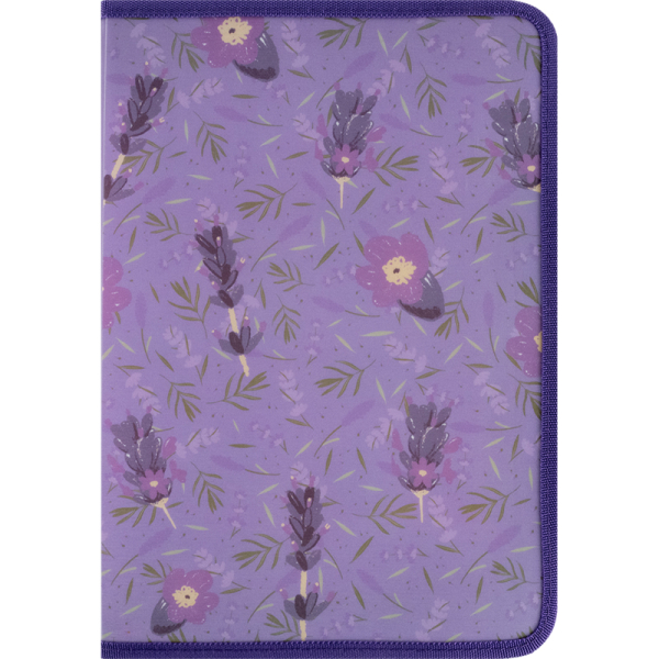 Папка об'ємна на блискавці А4+ Lavender-4 (1804-39-A) - фото 1