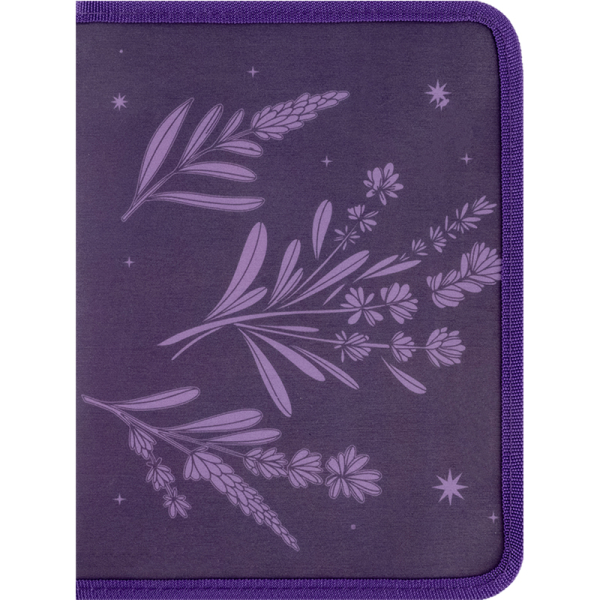 Папка об'ємна на блискавці А5+ Lavender-1 (1805-36-A) - фото 1