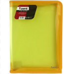 Папка на блискавці Axent А4, 550 мкм, прозора, жовта (1801-25-A)