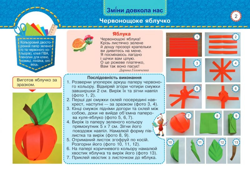 Маленький трудівничок : альбом-посібник з дизайну і технологій. 2 клас ...