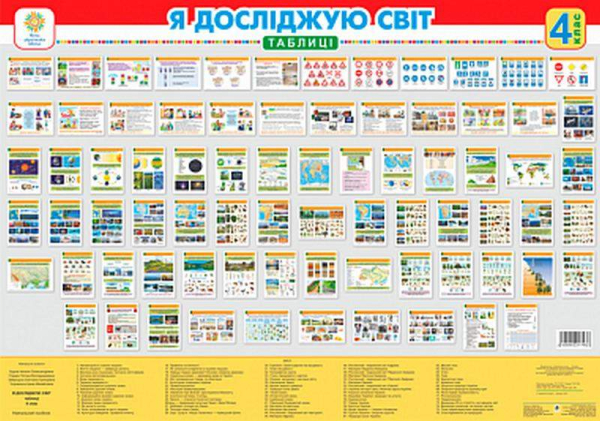 Я ДОСЛІДЖУЮ СВІТ 4 КЛАС ТАБЛИЦІ НУШ БУДНА Н. БОГДАН - фото 1