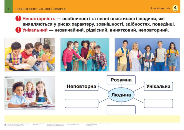 Я ДОСЛІДЖУЮ СВІТ 4 КЛАС ТАБЛИЦІ НУШ БУДНА Н. БОГДАН - фото 2