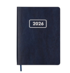 Щоденник датов. 2026 MEMORY, A5, синій, штуч.шкіра (BM.21151-02)