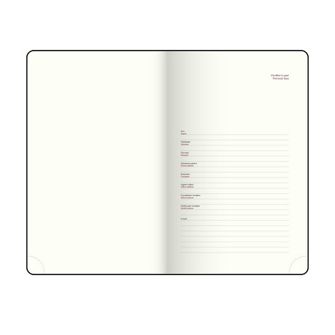 Щоденник датований A6 2026 Buromax Steel темно-синій - фото 5