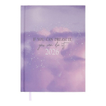 Щоденник датов. поліграфічний MELODY 2026, A5, фіолетовий (BM.21163-07)