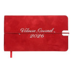 Щотижневик датов. 2026 кишеньк. VELOUR, 153*87 червоний