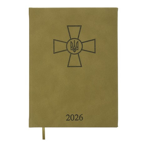 Щоденник датований 2026 FORCES BM.21130-18, A5, світло-коричневий, штучна шкіра/поролон - фото 1