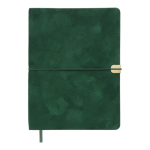 Щоденник недат. VELOUR, A5, зелений, штуч.шкіра, 336 стор