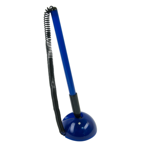 Ручка кулькова на підставці Buromax, синє чорнило (BM.8141-01)