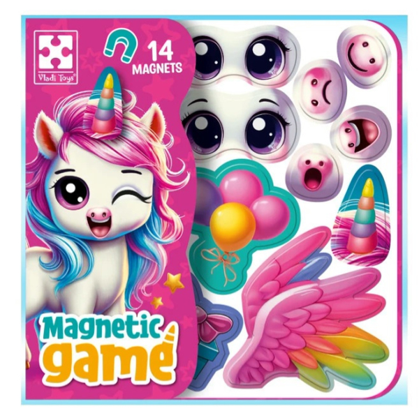 Гра розвиваюча Vladi Toys магнітна "Емоції Єдиноріжки" VT3220-01 - фото 1