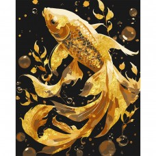 Картина за номерами SANTI Золота рибка 40х50 см поталь - фото 1